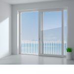 Baie vitrée PVC coulissante 2 vantaux sur mesure